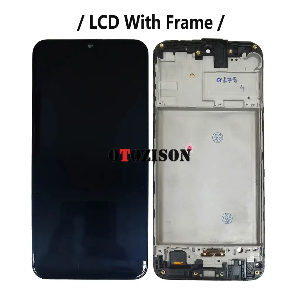 Super AMOLED M21 LCD For Samsung Galaxy M21 LCD With Frame M215F Display SM-M215F/DS M215F/DSN Screen Touch Digitizer Assembly