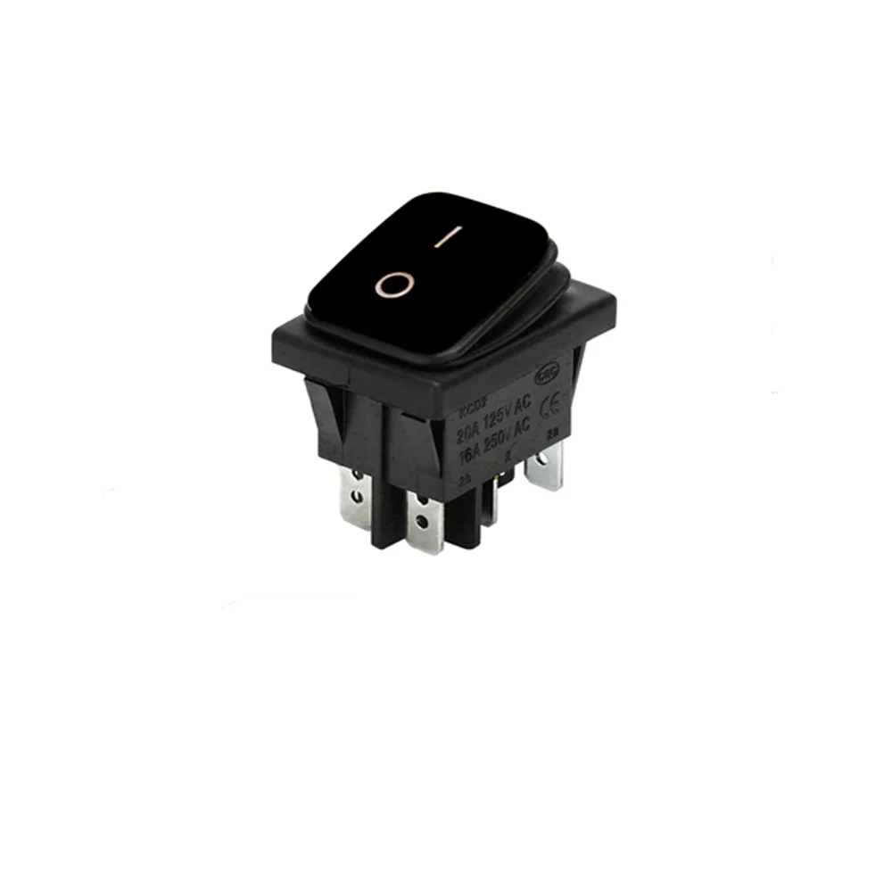 1PC KCD4 Waterproof Switch Rocker Switch Power Switch 2 position4 Pins/6 Pins  self-locking 16A 250VAC/ 20A 125VAC