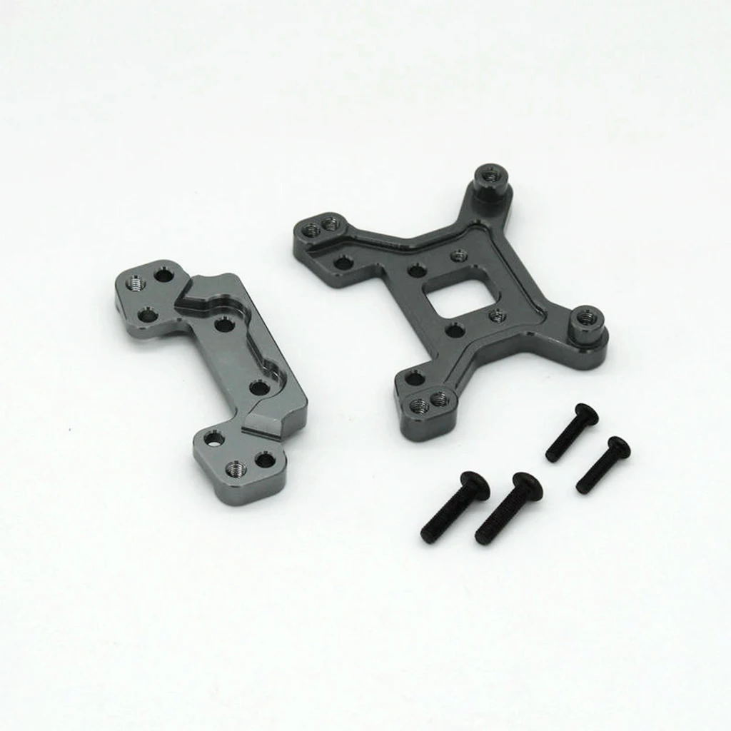 2pcs 1:12 Aluminum Alloy Front and Rear Shock Towers Bracket for Wltoys 124016 124018 Crawler Car DIY Accs