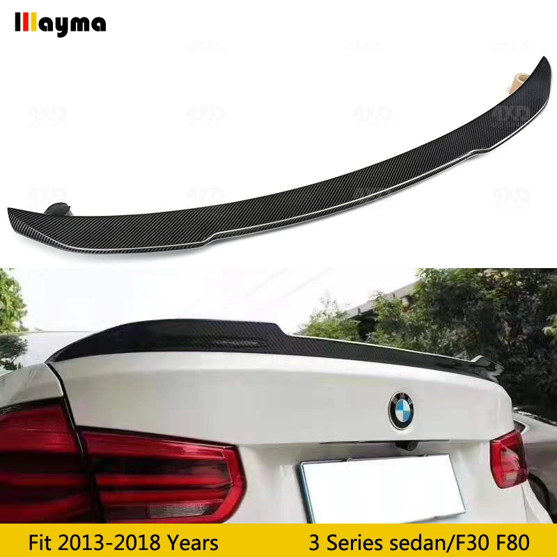 

CS style Carbon fiber rear trunk spoiler For BMW 3 series 320i 325i 335i sedan 2013 - 2018 F30 F80 M3 CF styling spoiler wing