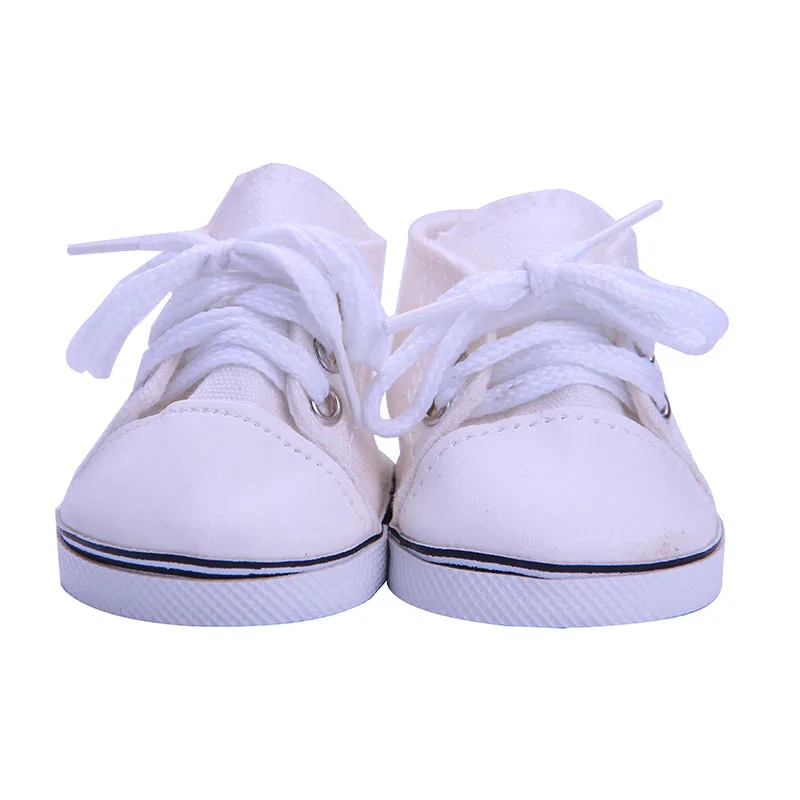 7cm Poupée Chaussures En Toile Pour 18 Pouces Américain 43CM Reborn Bébé Poupée Vêtements Accessoires Nenuco Ropa Notre Génération fille Jouets