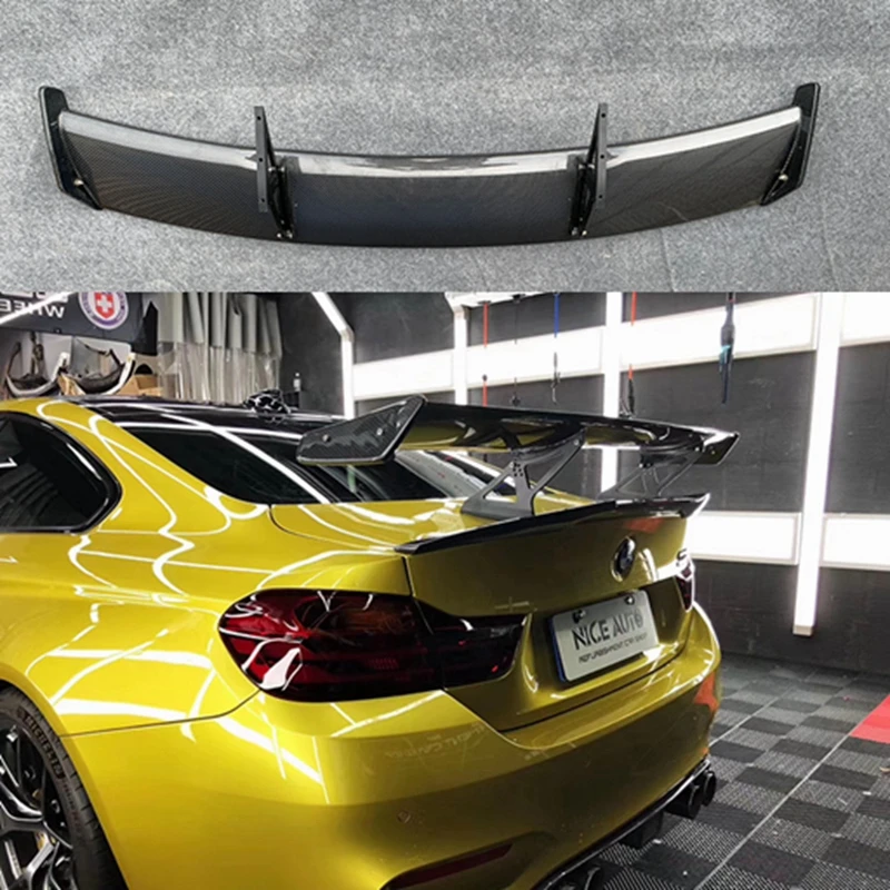 

For BMW F82 M4 GTS Style Carbon fiber Rear Spoiler Trunk wing