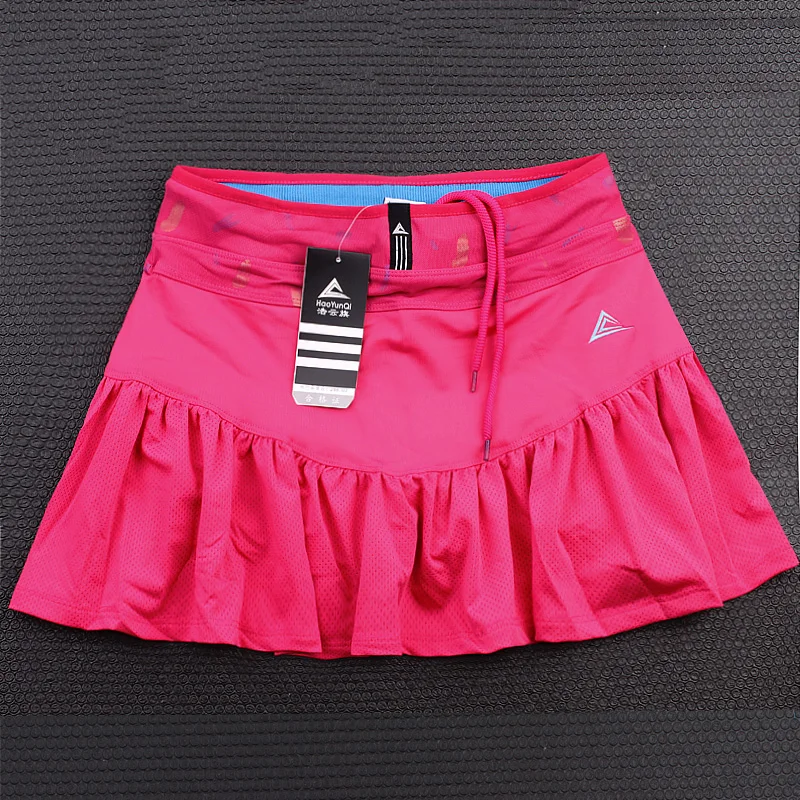 Outdoor Sports Pants Skirt Female Quick-drying Running Badminton Tennis Skirt Fake Two Short Skirt with A Pocket