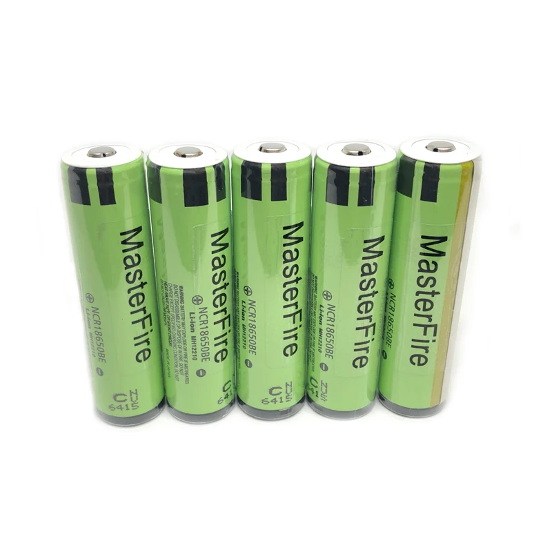 

MasterFire 10pcs/lot Genuine Protected 18650 NCR18650BE 3200mah 3.7V Rechargeable Lithium Battery Cell with PCB For Panasonic