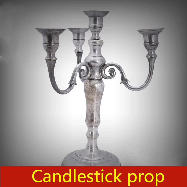 free shipping real life game escape room props Candlestick Centralizability Trigger unlock Secret chamber unlocked prop