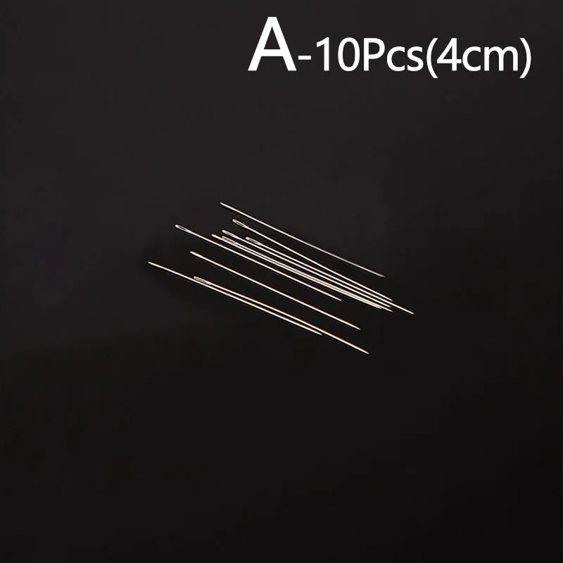 10Pcs Superfine beaded needle 40mm/100mm Beading Needles Threading String Cord Jewelry Craft Making Tool