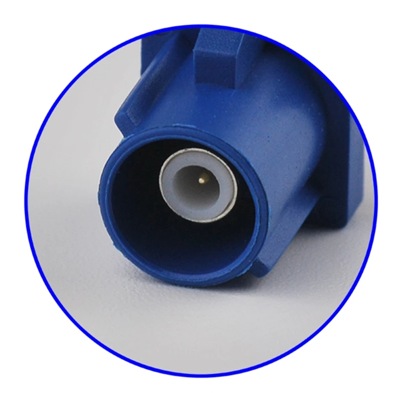 Superbat 10 Stuks Fakra C Blauwe Mannelijke Voormontage Blauwe Rf Coaxiale Connector Voor Gps Telematica Of Navigatie