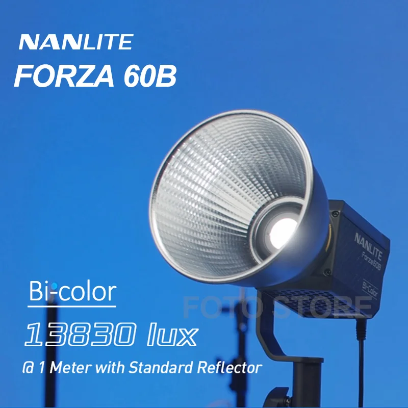 Nanguang Nanlite Forza60B 60 Вт светодиодный двухцветсветильник 2700K-6500K светильник ная студийная стробоскопическая вспышка освещение 60 Вт