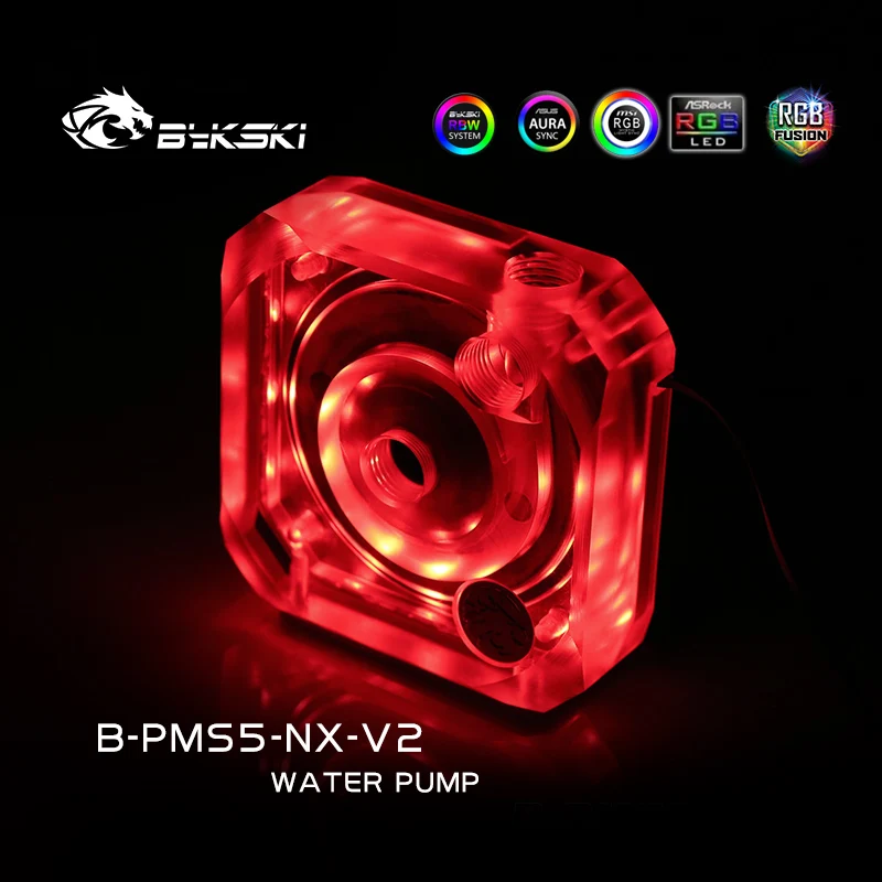 Bykski B-PMS5-NX-V2 PC water cooling D5 Pump Flow Rate 1100L/h Load Speed 4800-1800,for water cooler Water Tank building