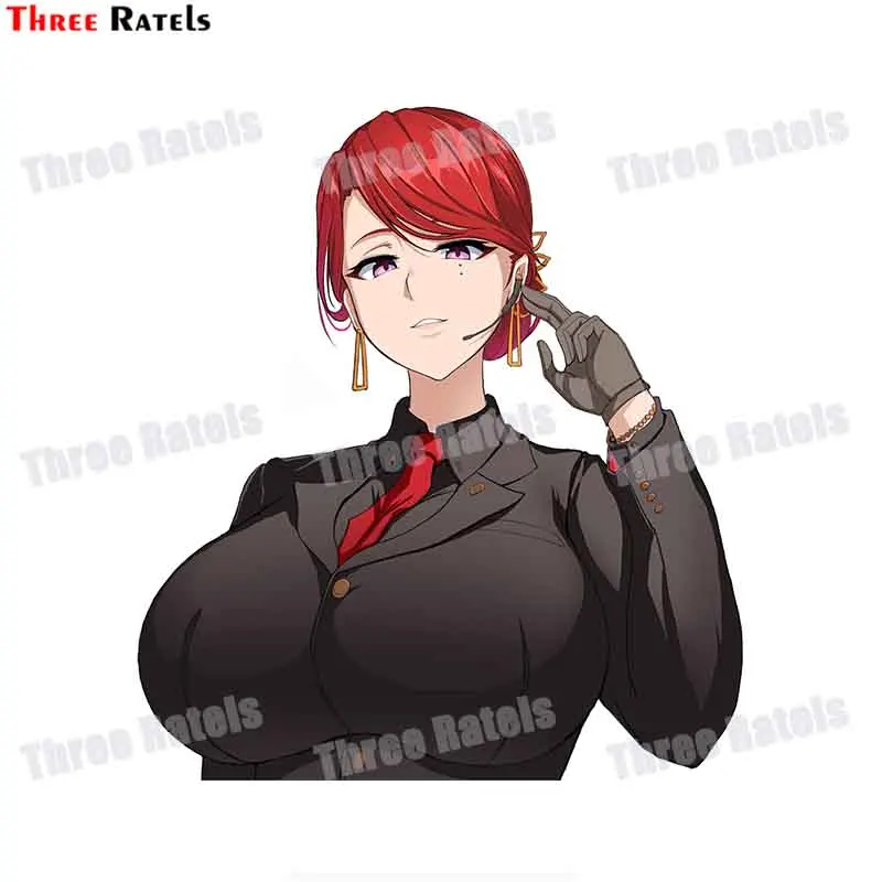 Three Ratels F676 Hongryeon Last Origin Bosom Funny Plentiful Full Chest Girl Sticker For Laptop Mobile Phone Auto Decal