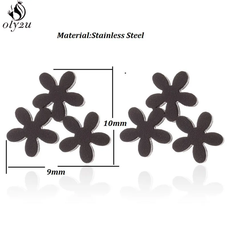 Bohemia Stainless Steel Earrings Women Heart Everyday Jewelry Geometric Cross Rabbit Ballet Star Cactus Earring Studs pendiente
