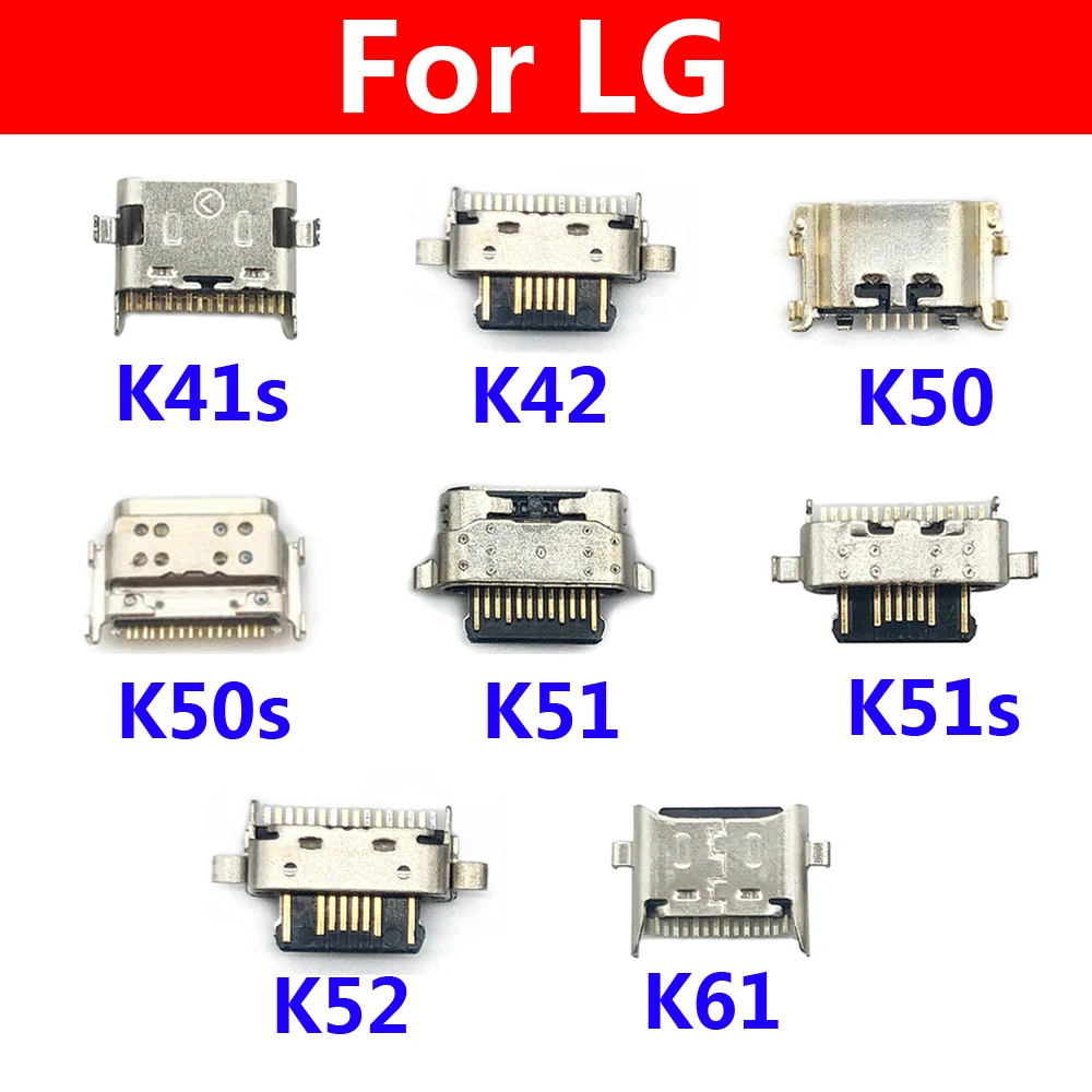 10Pcs Charger Micro USB Charging Port Dock Connector Socket For LG K9 K11 K41s K51 K51s K52 K42 K50 K50s K50 K10 2017 K12 Plus