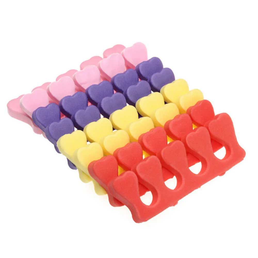 เล็บขยายภาพวาดเคลือบ Anti TOUCH แยกทำเล็บเครื่องมือ 10Pcs Nail Art โฟมนุ่มฟองน้ำ Finger Toe Separators