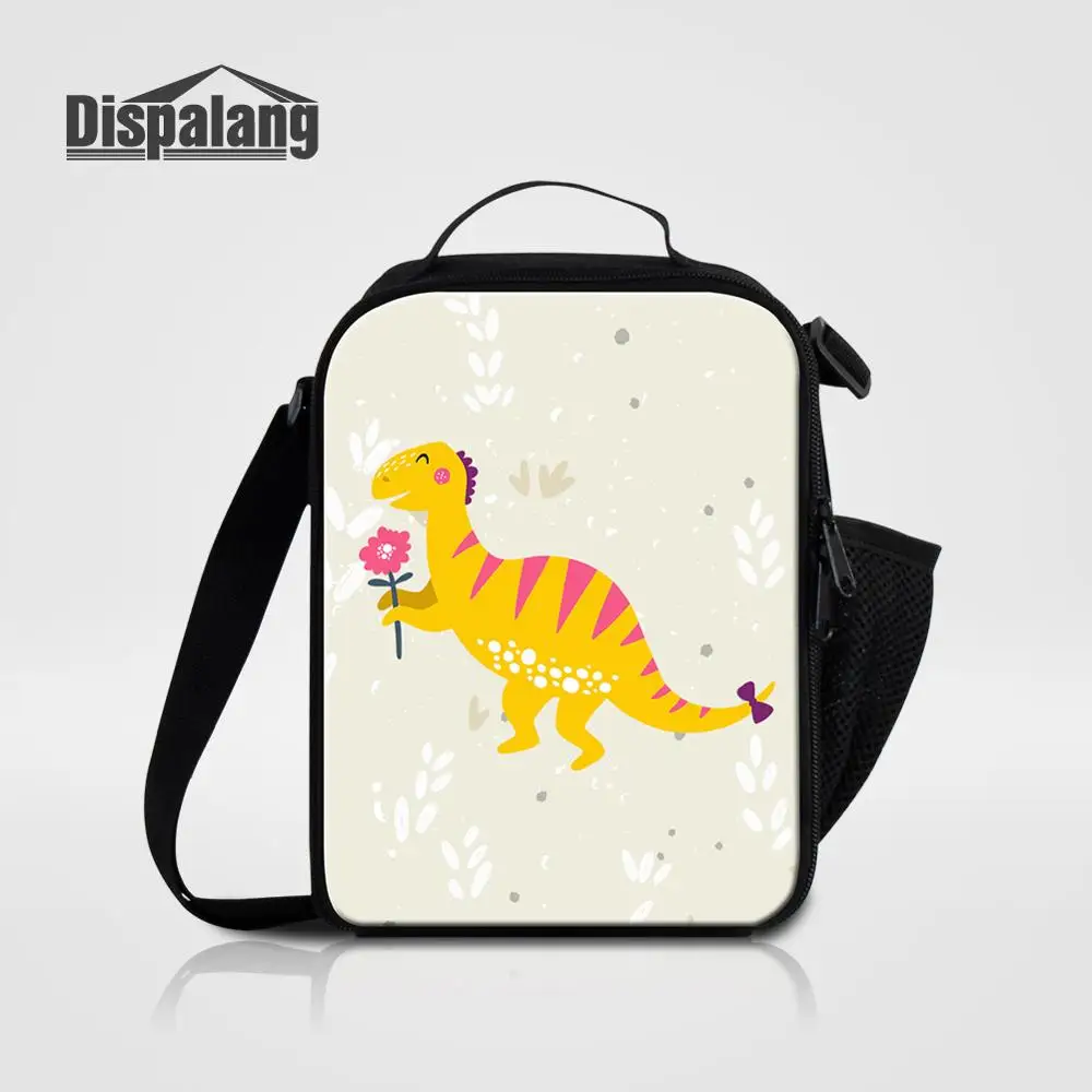 

Children Messenger Bag For Lunch Cartoon Dinosaur Printed Cooler Bag Child Thermal Picnic Food Lunch Sack Kids Custom Lunchbox