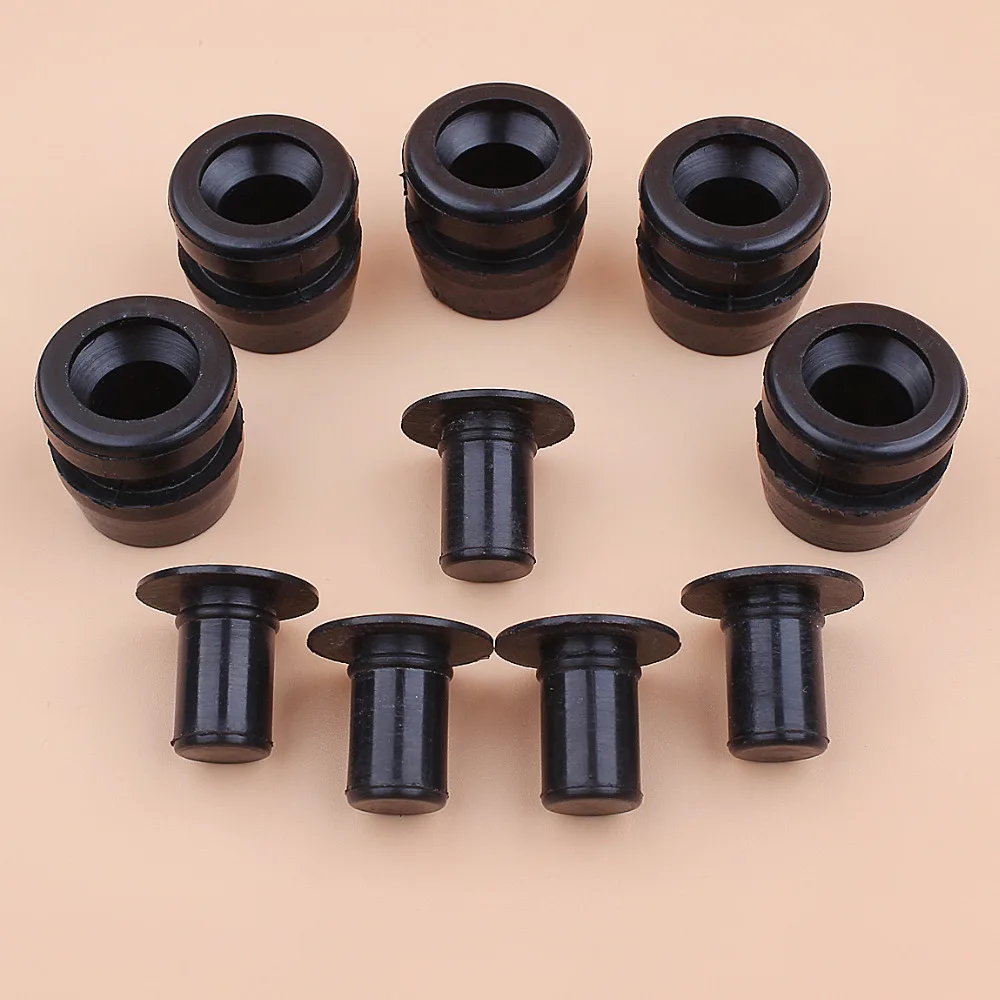 Chinese 2500 Chainsaw Rubber Annular Buffer Plug Cap Kit For 25CC 2500 Chainsaws Zenoah Komatsu G2500 Replacement Spares Parts