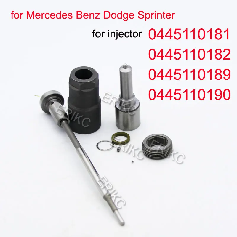 Nozzle DSLA154P1320 Common Rail Injector Repair Kits Valve F 00V C01 051 for Mercedes Benz: 611 070 16 87 0445110190 0445 110190