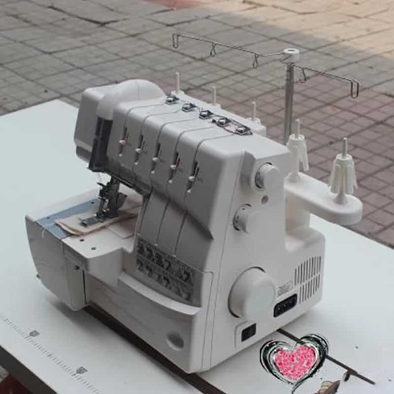 Overlock Sewing Machine Three-Needle Four-Thread Sewing Machine Table Household Sewing Overlocking And Interlock Sewing Machine