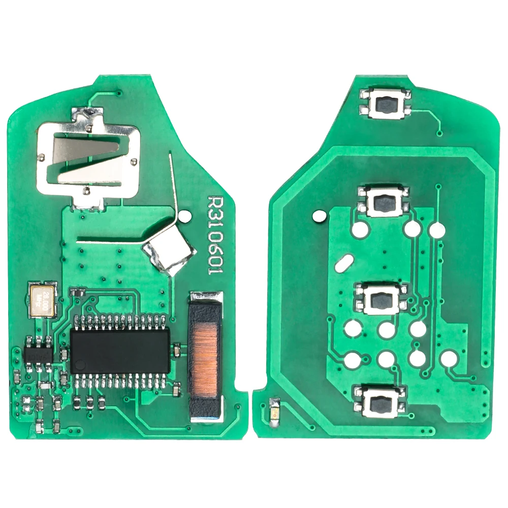 KEYECU 2 Tasten P/N: 6370C134 Fernbedienung Kopf Schlüsselanhänger für Mitsubishi Eclipse Cross GK1W/2W/9W 2017 2018 2019 2020 433 MHz ID47 Chip