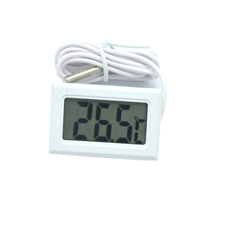 -50~110 degree Mini LCD Digital Thermometer for Freezer Temperature  Refrigerator Fridge Thermometer indoor outdoor Probe 1M 2M