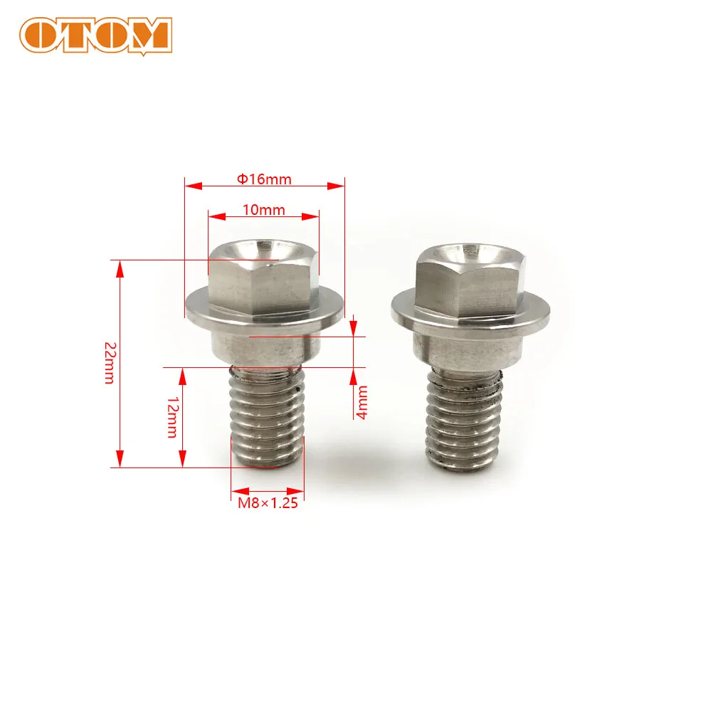 OTOM Motorcycle M8 Cushion Bolt Seat Screw Mount Knob Cover Lock Stainless Steel Nut For HONDA CRF150R CRF250R CRF450X CRF450R