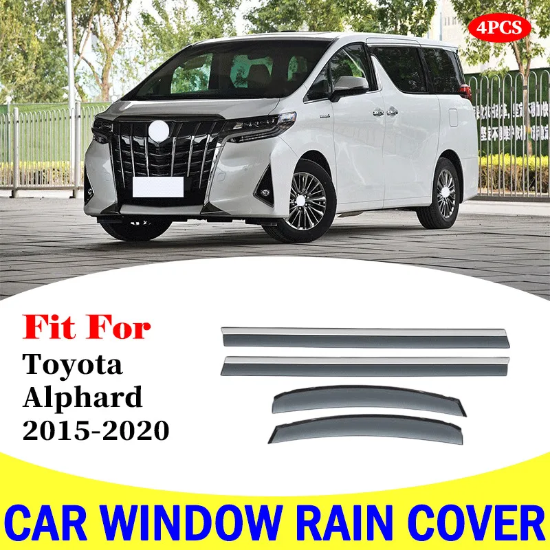 Bouclier de pluie pour Toyota Alphard, accessoires pour déflecteur de fenêtre latérale, pour pare-brise de voiture, 2015 – 2020