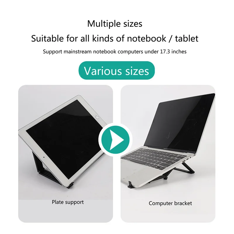Adjustable Desktop Laptop Stand Hollow Out Foldable Tablet Holder Computer Stand Holder Notebook PC Desk Support Bracket