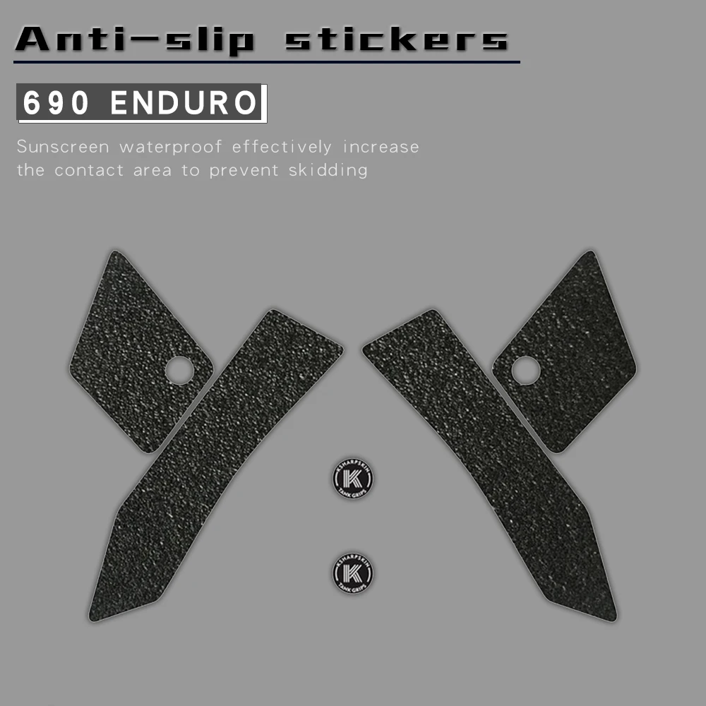 

Motorcycle non-slip stickers knee fuel tank side pad protective decals for KTM 08-18 690 ENDUROř 12-17 690 SMCř 08-11 690 SMC