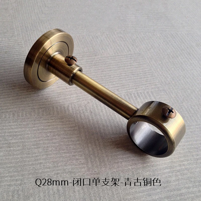 

Factory direct selling 28mm diameter plating Roman rod rack accessories European-style spray curtain rod luxury single bracket