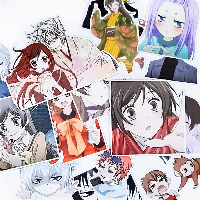 Pegatina de personajes de Anime japoneses, álbum de recortes artesanal, planificador diario, pegatinas decorativas, 54 unids/lote por bolsa