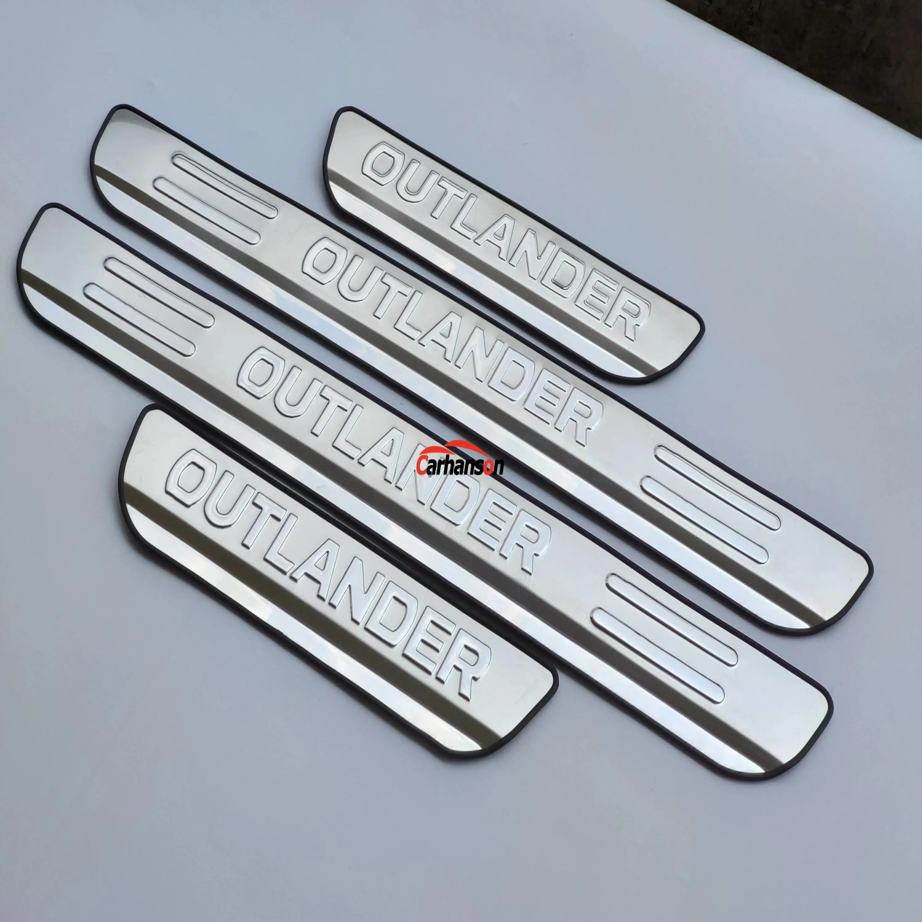 

For Mitsubishi Outlander Accessories 2013 Stainless Steel Car Door Sill Strip Protector 2016 Styling Sticker 2017 2018 2019 2020