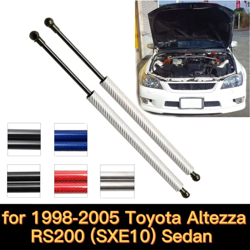 for 1998-2005 Toyota Altezza RS200 SXE10 / Lexus IS 200 (GXE10) Front Hood Bonnet Damper Gas Struts Lift Supports Shock Absorber