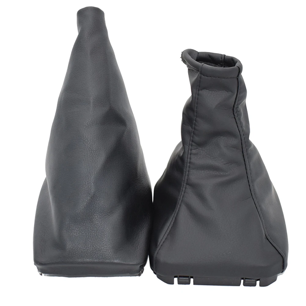 2Pcs/Set Black Handbrake Gear Gaiter Dust Cover Set For Opel/Vauxhall Corsa C(00-06) /Tigra B(04-09)/Combo C(01-03)