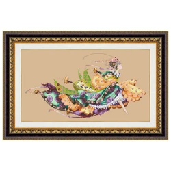 Princess Eliana cross stitch kits fairy lady aida fabric 18ct 14ct 11ct flaxen linen cotton thread embroidery kits DIY craft