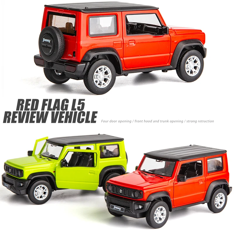 1:26 Suzuki JIMNY 2018 SUV Alloy Car Toy Car Metal Collection Model Car Sound and light Toys For Children