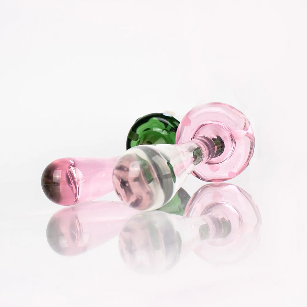 OLO Realistic Dildo Penis Sex Toys for Woman Vaginal Stimulation Dildos Masturbator Crystal Glass Butt Plug Adult Product