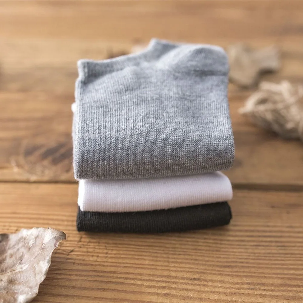 5pairs/lot Solid Color Socks Men Women Cotton Short Socks Unisex Casual Business Sock Streetwear Calcetines Meias