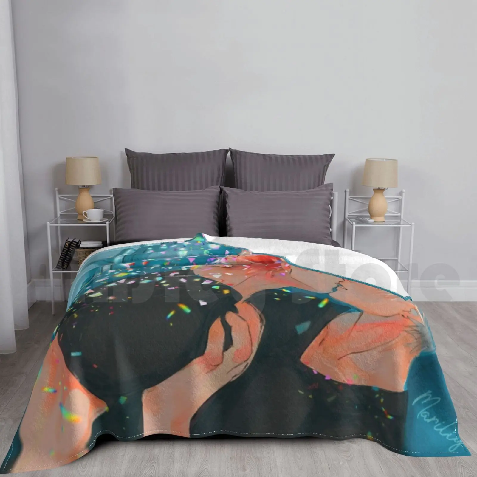 

Kiss Blanket For Sofa Bed Travel Kiribaku Bakushina Bakugou Bnha Mha Katsuki Bakugo Kirishima Kirishima Eijirou