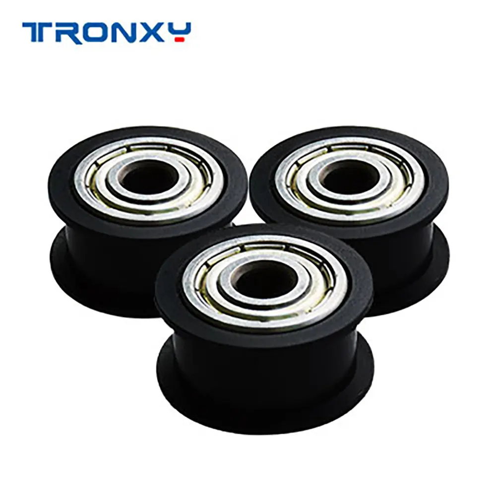 Tronxy 3D Printer Parts Pulley Wheel Plastic Profile Rail I-Wheels Pulley for 3D Printers Accessories 5PCS/Lot