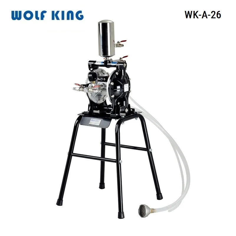 

Wolfking WK-A-26 60L/min Mini Pneumatic Diaphragm Paint Pump 3/4" Fluid Transfer, A-26 Air Pump