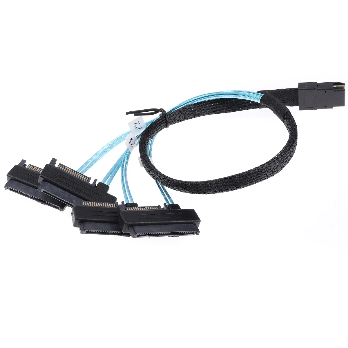 Internal Mini SAS 36P SFF 8087 to 4 SAS 29P SFF-8482 Cable with 15P SATA Power Splitter Cable Connector Hard Drive