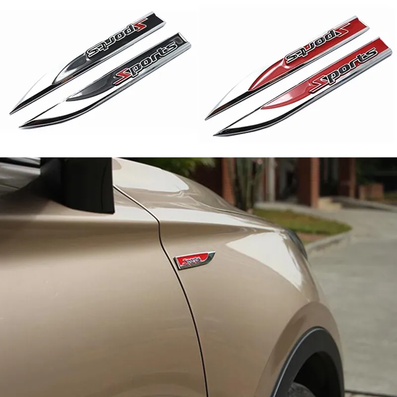 

3D Car Styling Side Wing Badge Emblem Car Sticker For Buick LaCrosse verano GS Regal Excelle for Acura MDX RDX TSX ZDX RL TL RLX