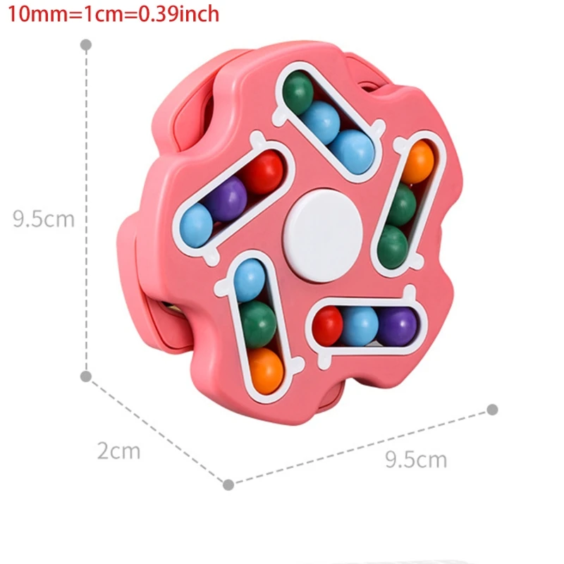 Giocattolo per bambini antistress rotante cubo di fagioli magici punta delle dita Fidget adulti bambini giocattolo antistress divertimento educazione gioco innovativo