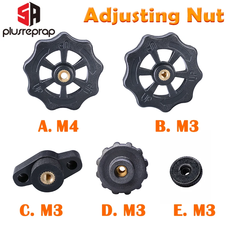 4PCS M3/M4 Wärme Bett Nivellierung Frühling Knopf Teile 3D Drucker Drucken Plattform Schraube Muttern Kalibrierung Zubehör – Detail 10