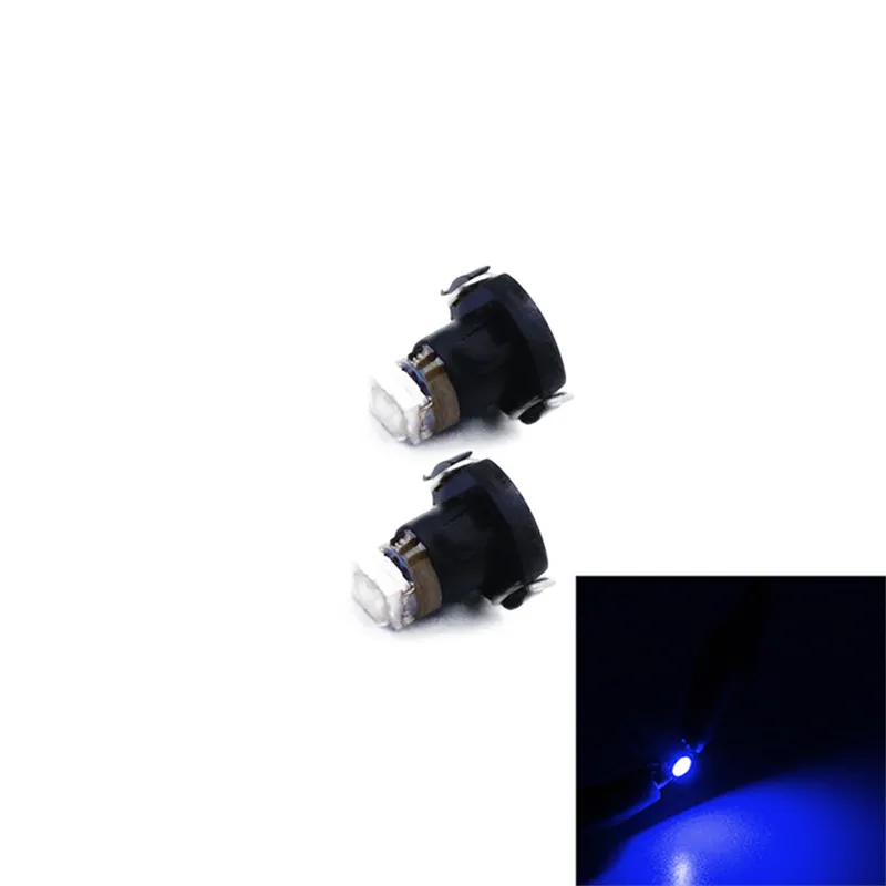 100Pcs Blue T3 Wedge 1210 1 Smd 1 LED 12V For Car Instrument Light Dash Climate Gauge Lights Heater Control Bulbs Lamp Light