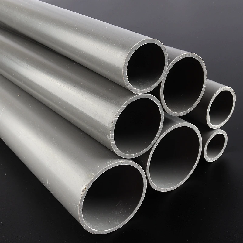 

1-2pcs 20mm-110mm Outer-Dia 48-50cm Length Grey PVC Pipe Agriculture Drainage Home Garden Irrigation Tube Fish Tank Water Pipe