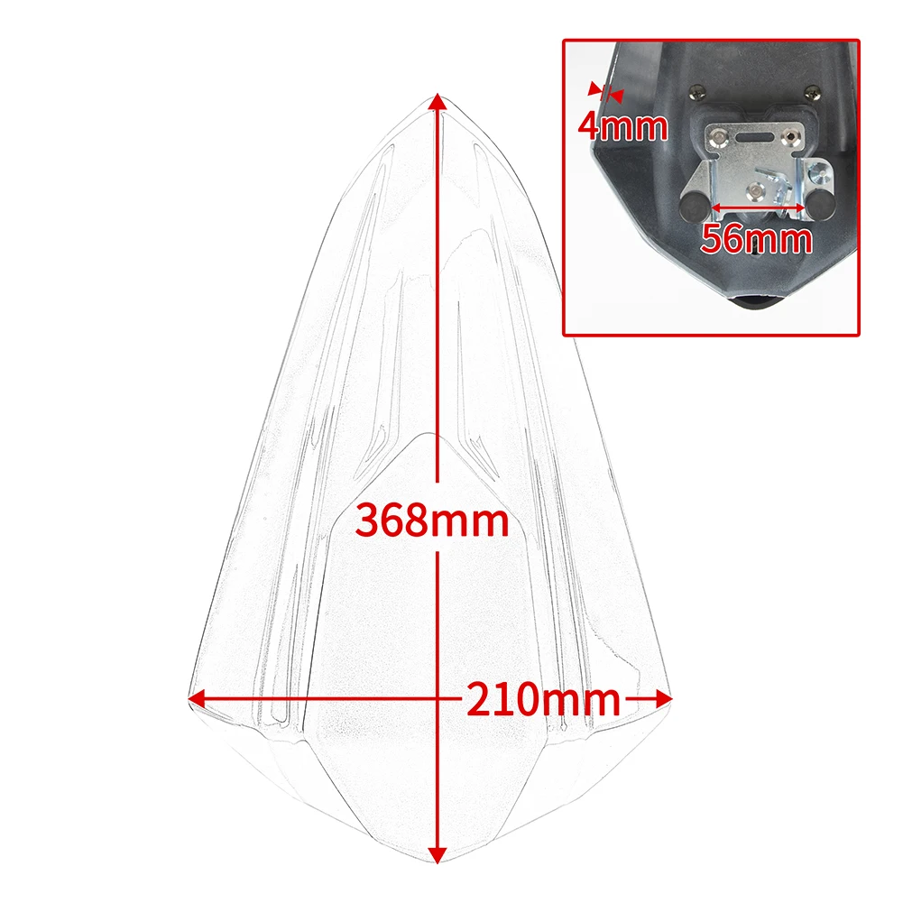 Motorcycle Rear Passenger Pillion Solo Seat Cover Cowl Fairing Black For Kawasaki Ninja 125 Z125 2018 2019 2020 2021 view 6