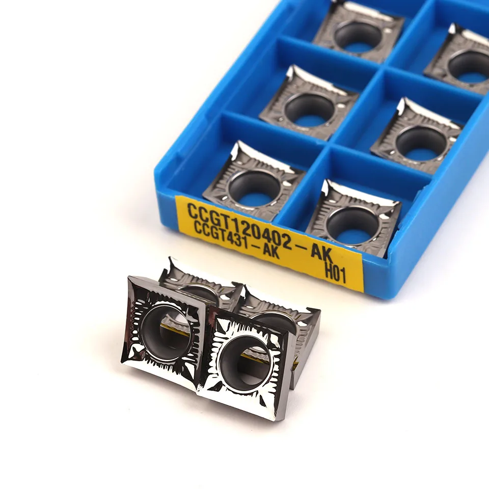 CGT120402 CCGT120404 CCGT120408 AK H01 Carbide Dạng Tiện Bằng Máy CNC Cắt Nhôm Đồng Máy Dụng Cụ Xoay Kim Loại Tiện Dụng Cụ