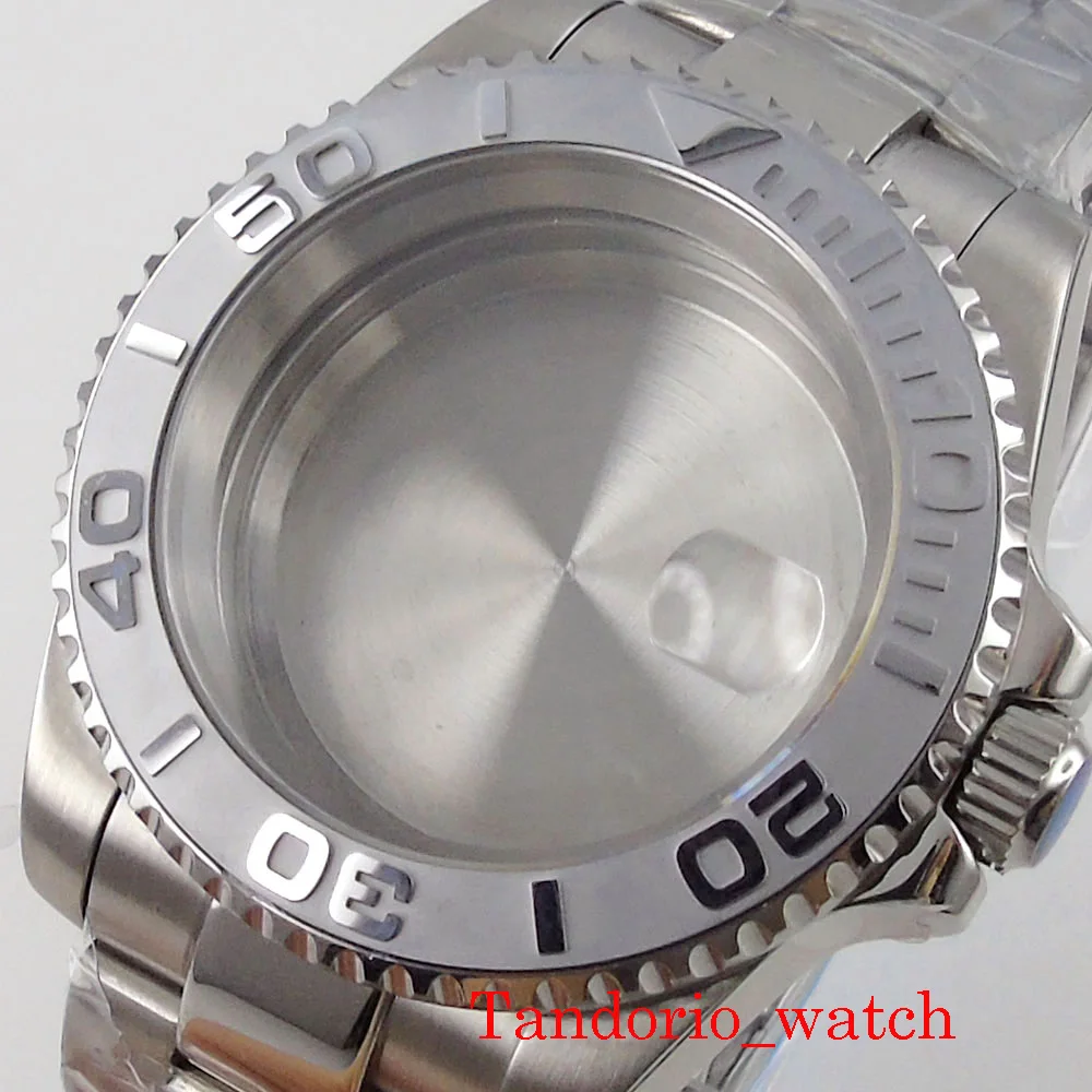 Boîtier de montre en acier inoxydable bidirectionnel, plongée Tandorio 20 iko, verre saphir, 40mm, NH34, NH35, NH36