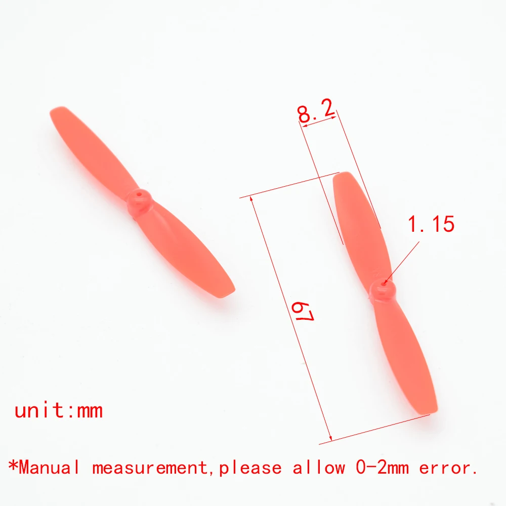 10/100pcs 1.2x67mm plastic blades/air slurry/aircraft propeller fixed wing/propeller dron rc car plane robot kids toys for boys