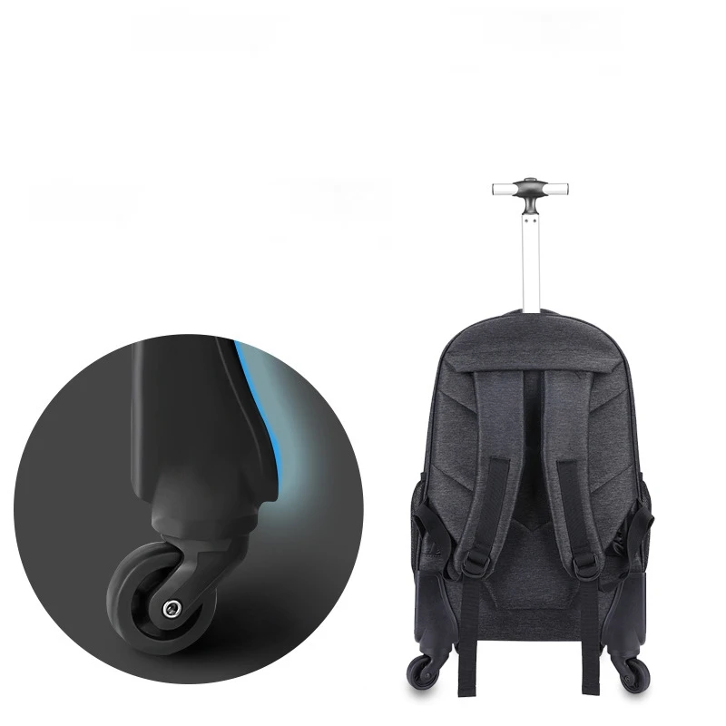 Mochila Artic Hunter-Rolling para homens, Saco de rodas, Bagagem de mão, Carrinho de viagem, Mala